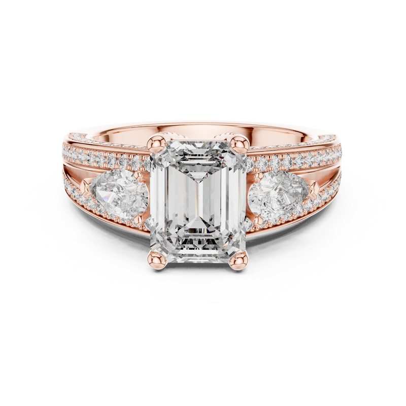 Ladies Ring DDLR-046 - Rose Gold - Image