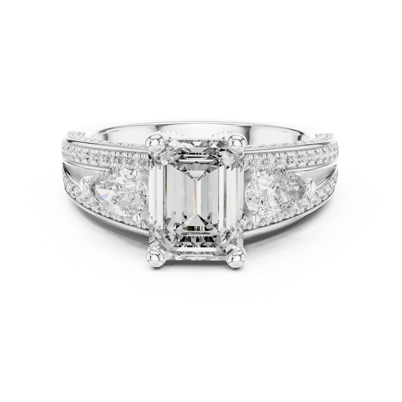 Ladies Ring DDLR-046 - White Gold - Image