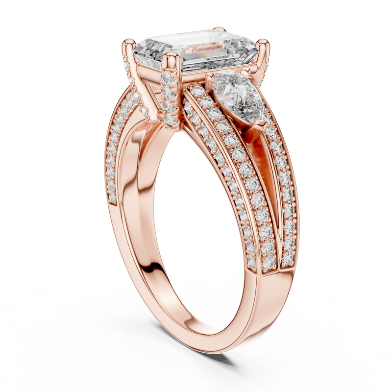 Ladies Ring DDLR-046 - Rose Gold - Image