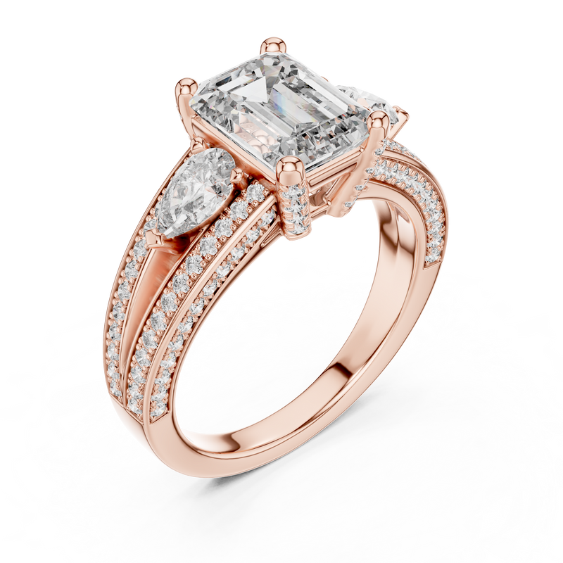 Ladies Ring DDLR-046 - Rose Gold - Image