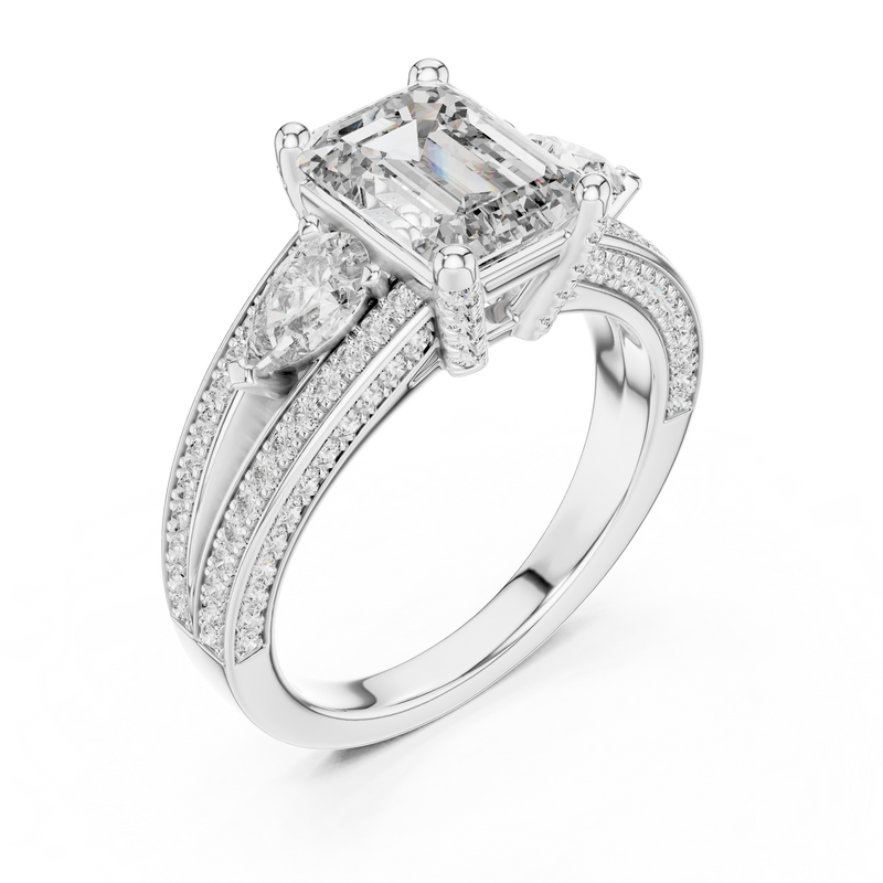 Ladies Ring DDLR-046 - White Gold - Image