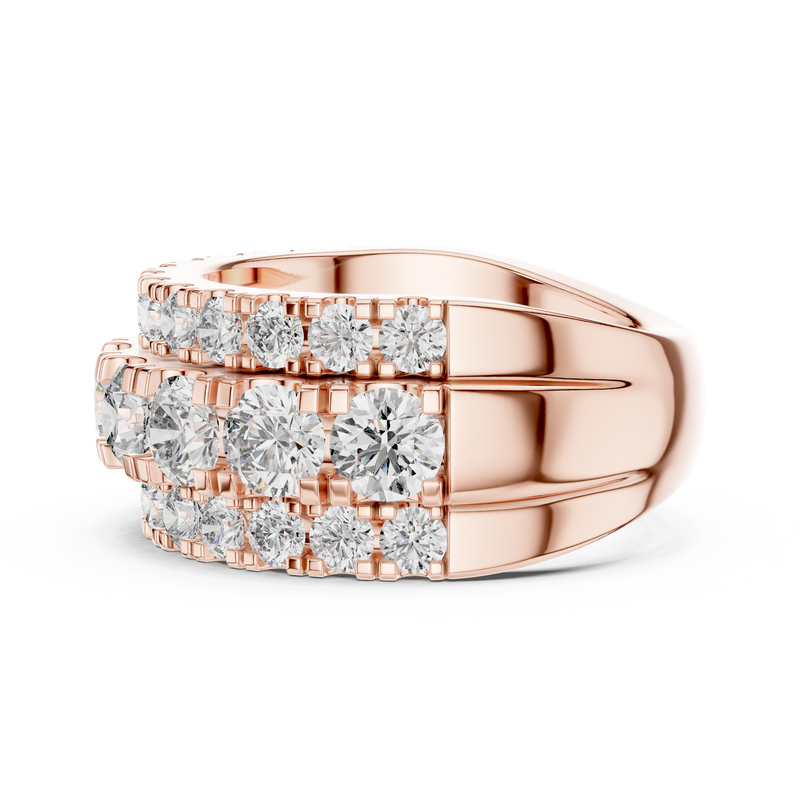 Ladies Ring DDLR-047@7 - Rose Gold - Image