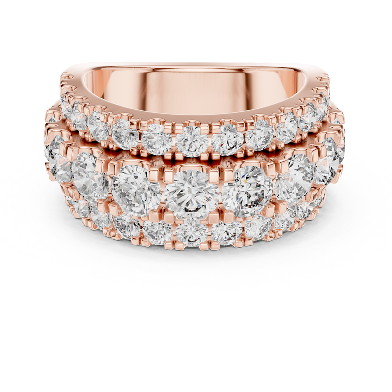 Ladies Ring DDLR-047@7 - Rose Gold - Image