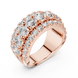Ladies Ring DDLR-047@7 - Rose Gold - Image