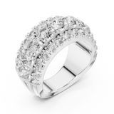 Ladies Ring DDLR-047@7 - White Gold - Image