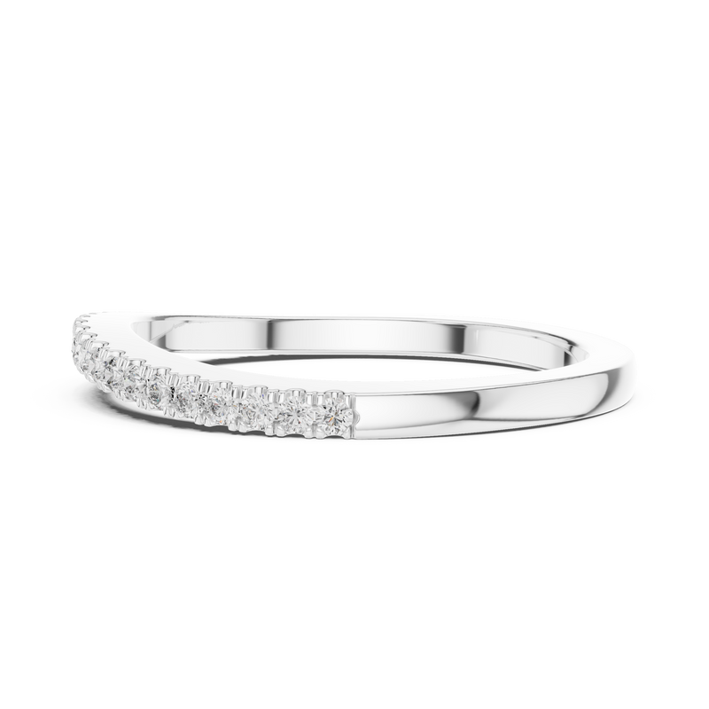 Ladies Ring DDLR-048@7 - White Gold - Image