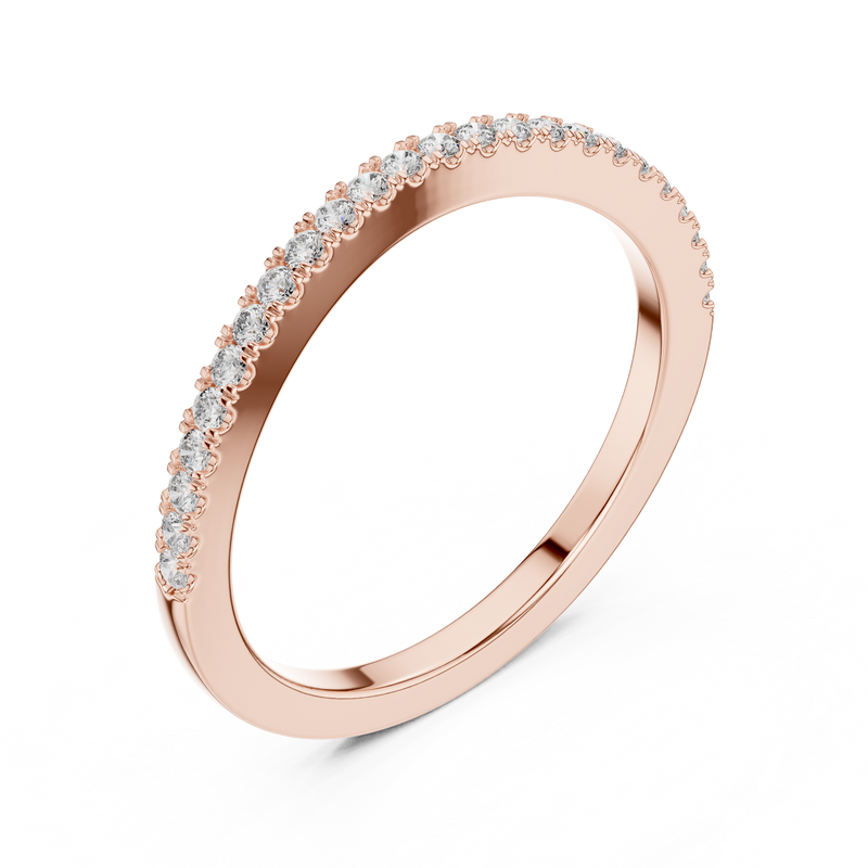 Ladies Ring DDLR-048@7 - Rose Gold - Image