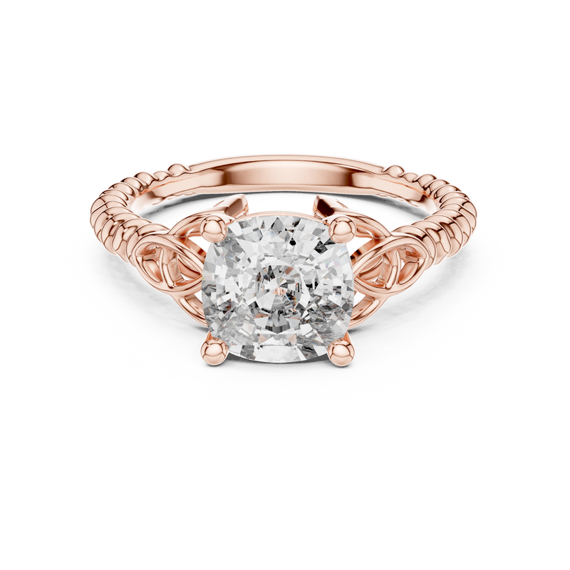 Ladies Ring DDLR-049@7 - Rose Gold - Image