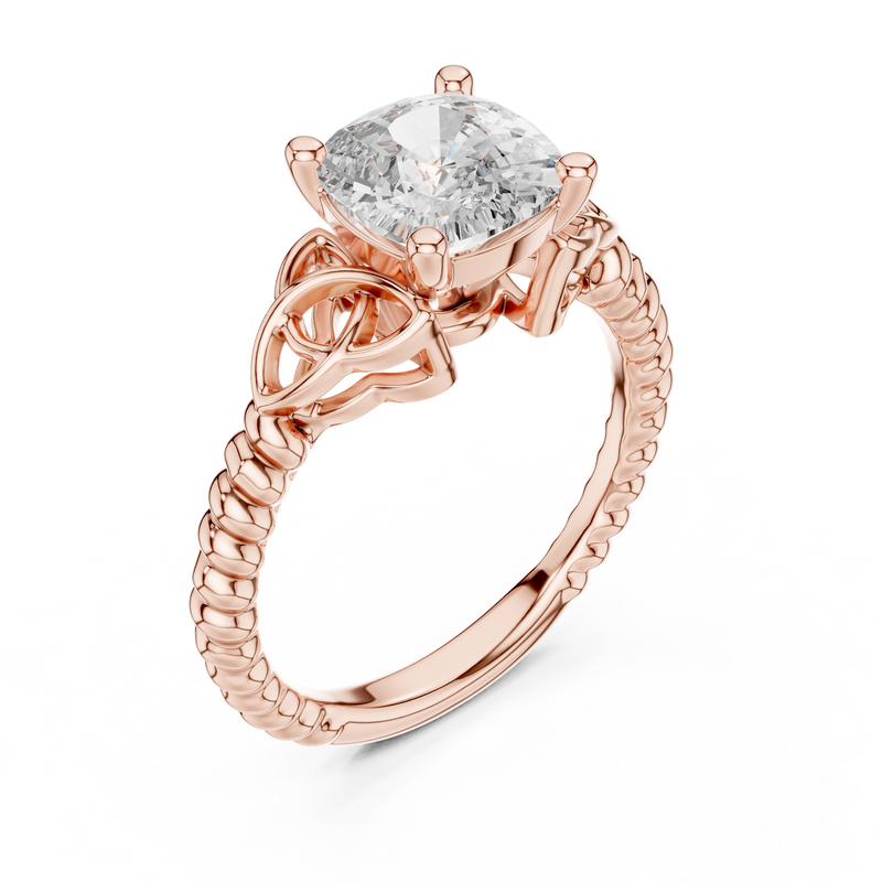 Ladies Ring DDLR-049@7 - Rose Gold - Image