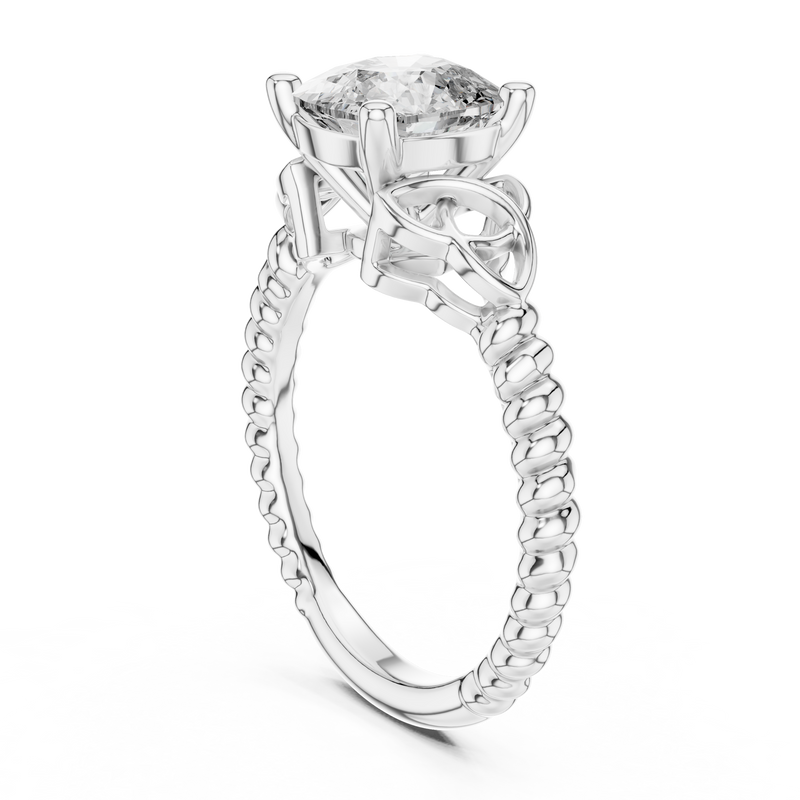 Ladies Ring DDLR-049@7 - White Gold - Image