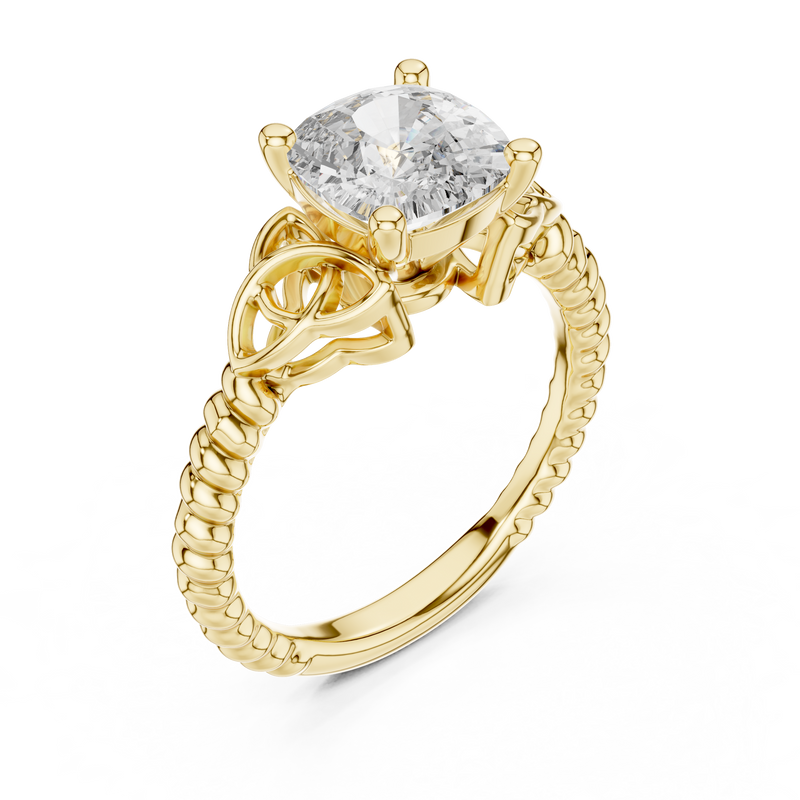 Ladies Ring DDLR-049@7 - Yellow Gold - Image
