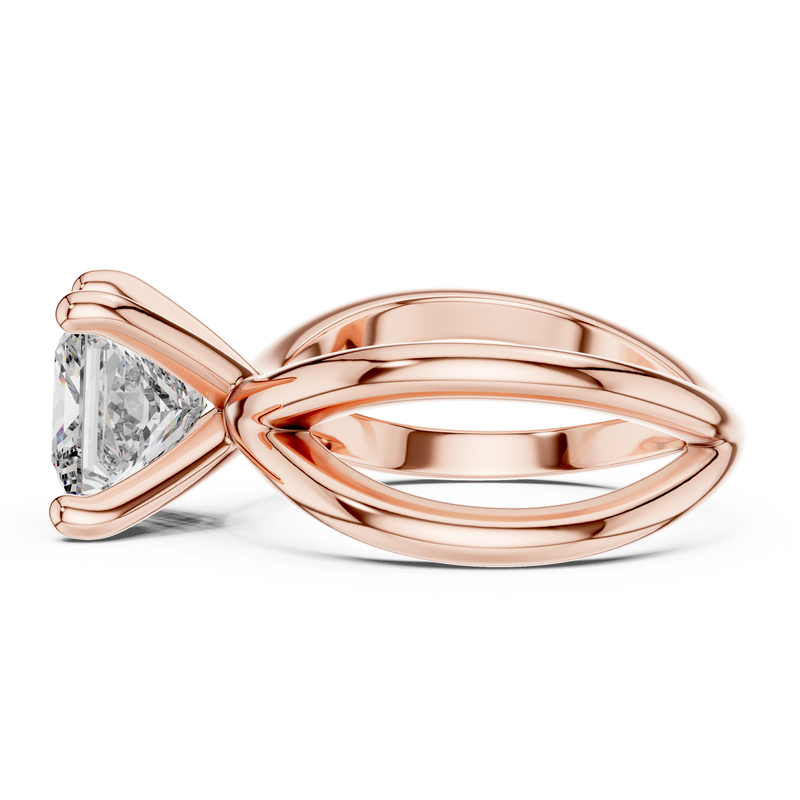 Ladies Ring DDLR-051@7 - Rose Gold - Image