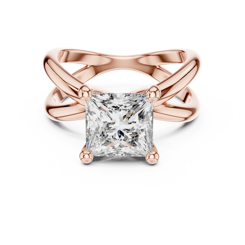 Ladies Ring DDLR-051@7 - Rose Gold - Image