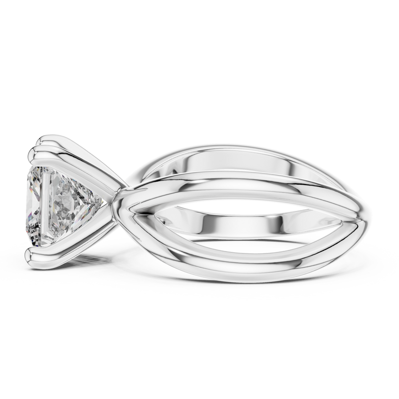 Ladies Ring DDLR-051@7 - White Gold - Image