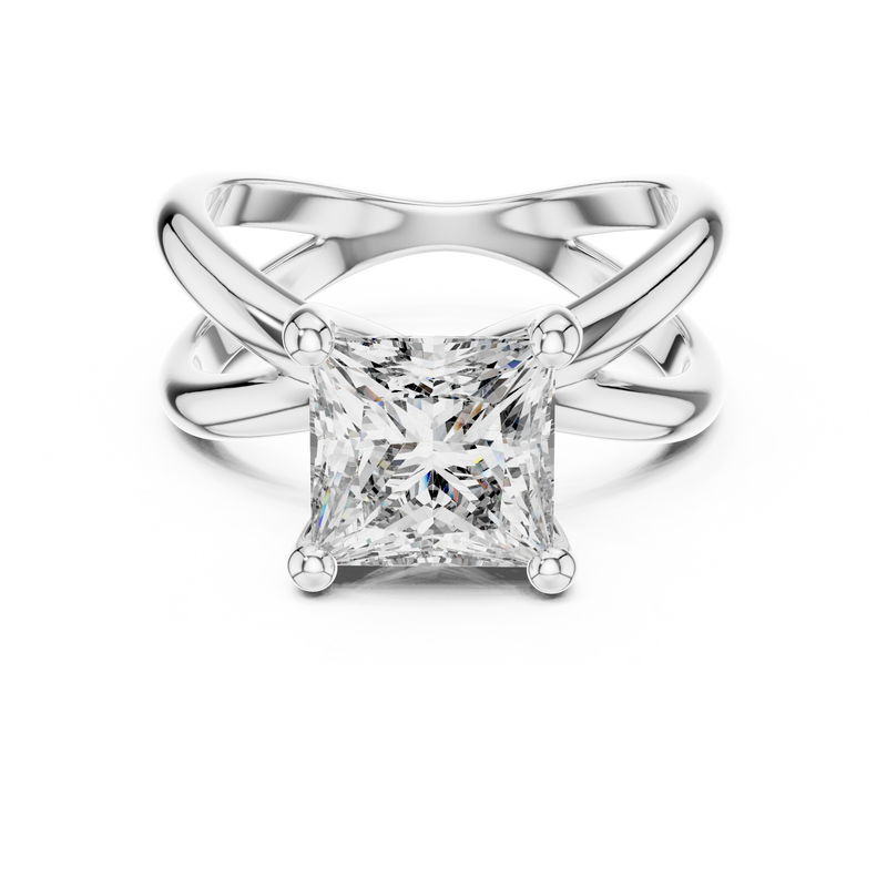Ladies Ring DDLR-051@7 - White Gold - Image