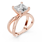Ladies Ring DDLR-051@7 - Rose Gold - Image