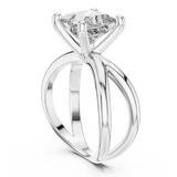 Ladies Ring DDLR-051@7 - White Gold - Image