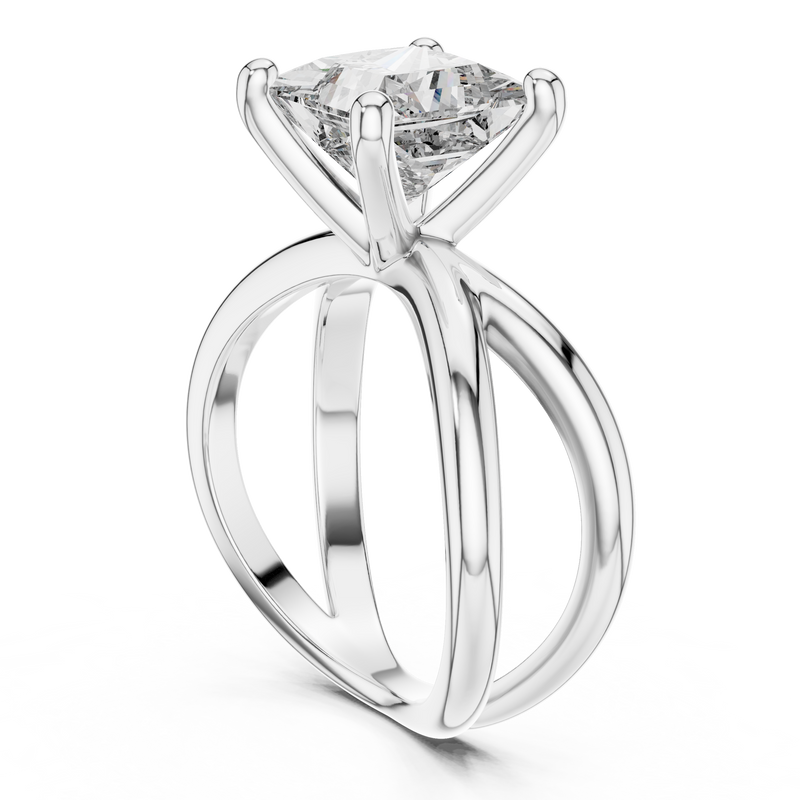 Ladies Ring DDLR-051@7 - White Gold - Image