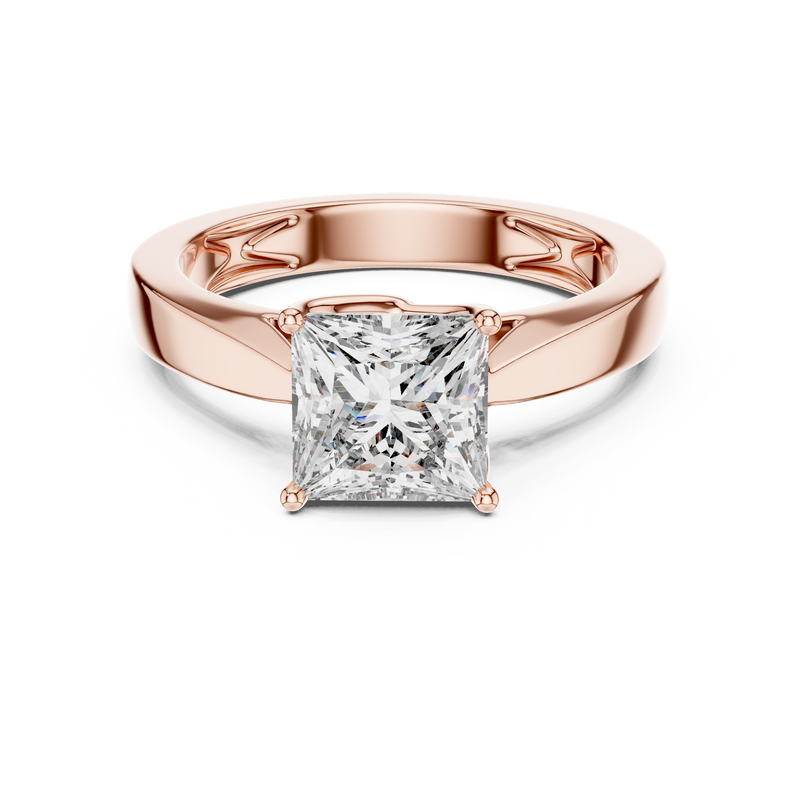 Ladies Ring DDLR-052@7 - Rose Gold - Image
