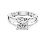 Ladies Ring DDLR-052@7 - White Gold - Image