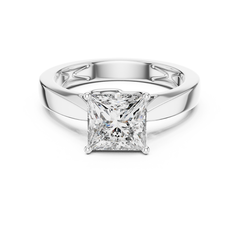 Ladies Ring DDLR-052@7 - White Gold - Image