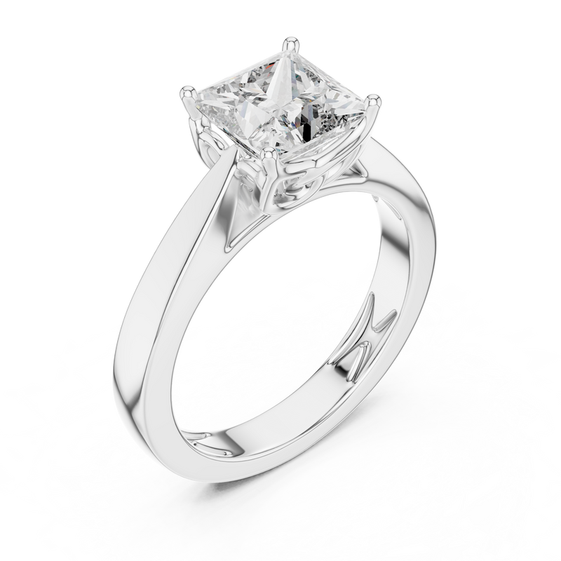 Ladies Ring DDLR-052@7 - White Gold - Image