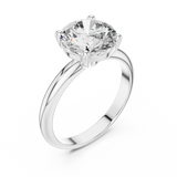 Ladies Ring DDLR-054@7 - White Gold - Image