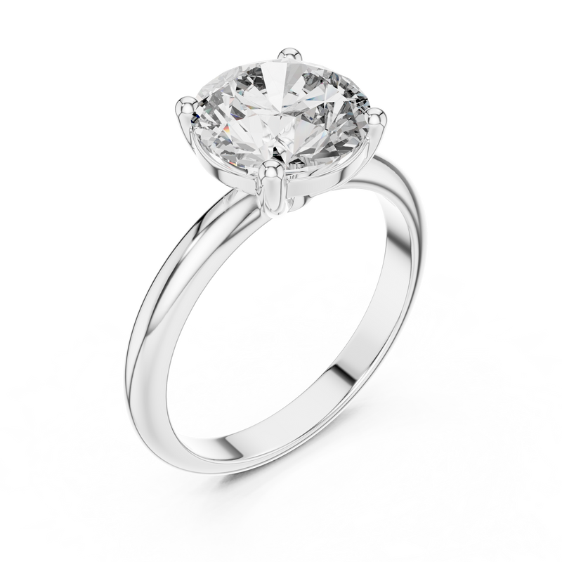 Ladies Ring DDLR-054@7 - White Gold - Image