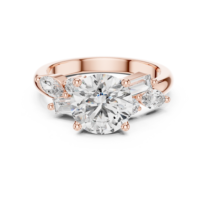 Ladies Ring DDLR-055@7 - Rose Gold - Image