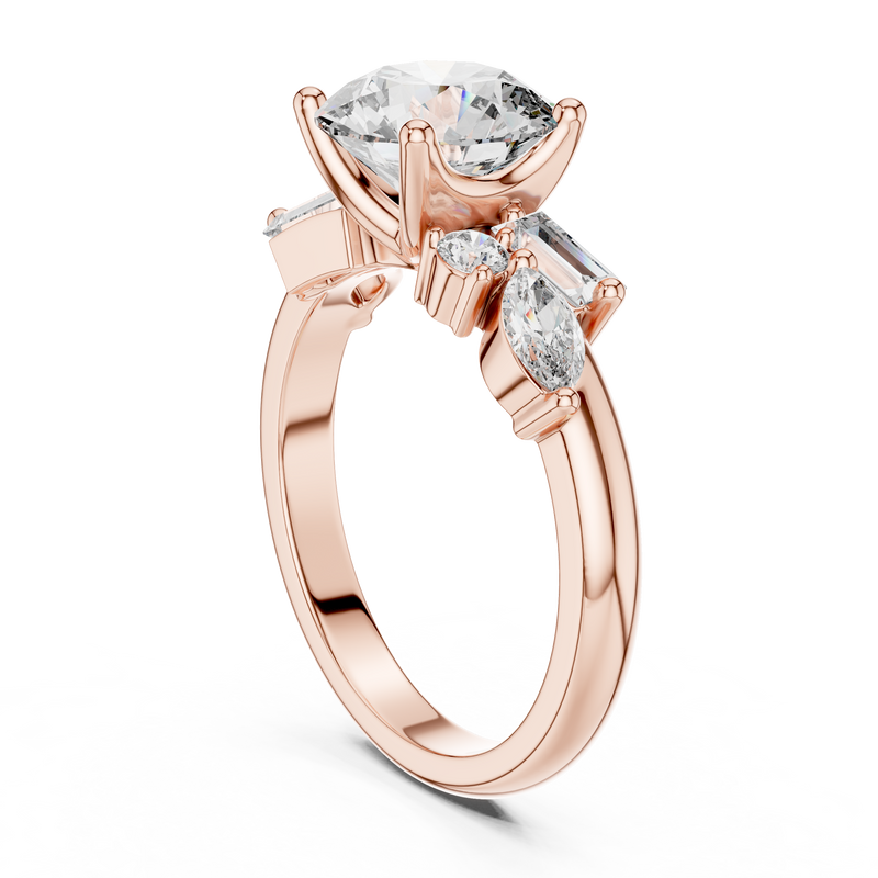 Ladies Ring DDLR-055@7 - Rose Gold - Image