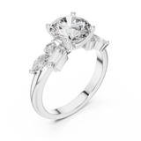 Ladies Ring DDLR-055@7 - White Gold - Image