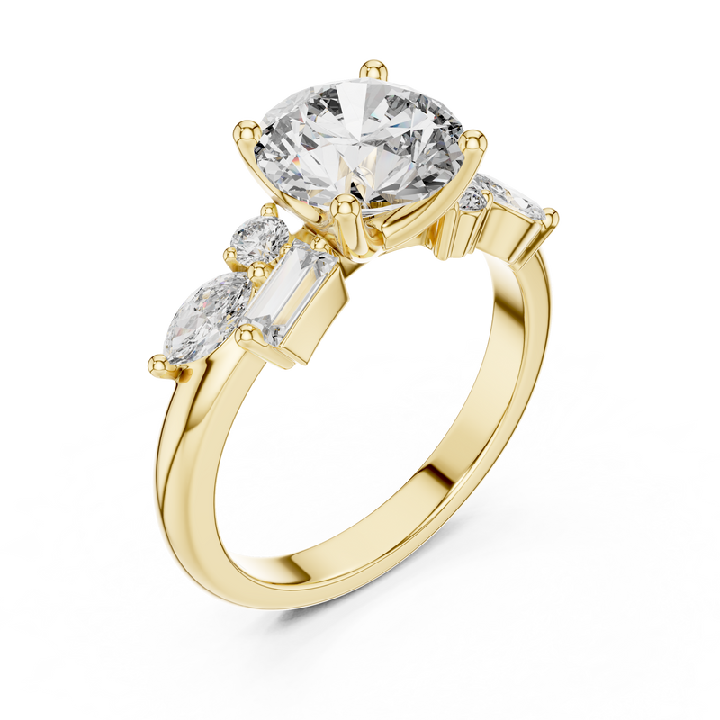 Ladies Ring DDLR-055@7 - Yellow Gold - Image