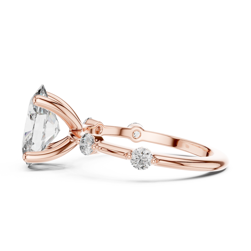 Ladies Ring DDLR-056@7 - Rose Gold - Image