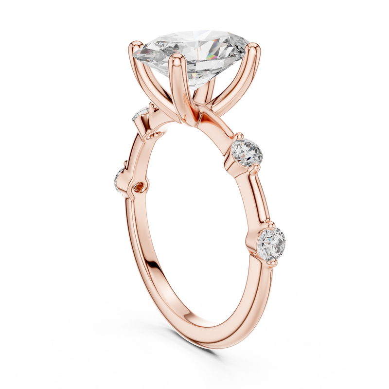 Ladies Ring DDLR-056@7 - Rose Gold - Image