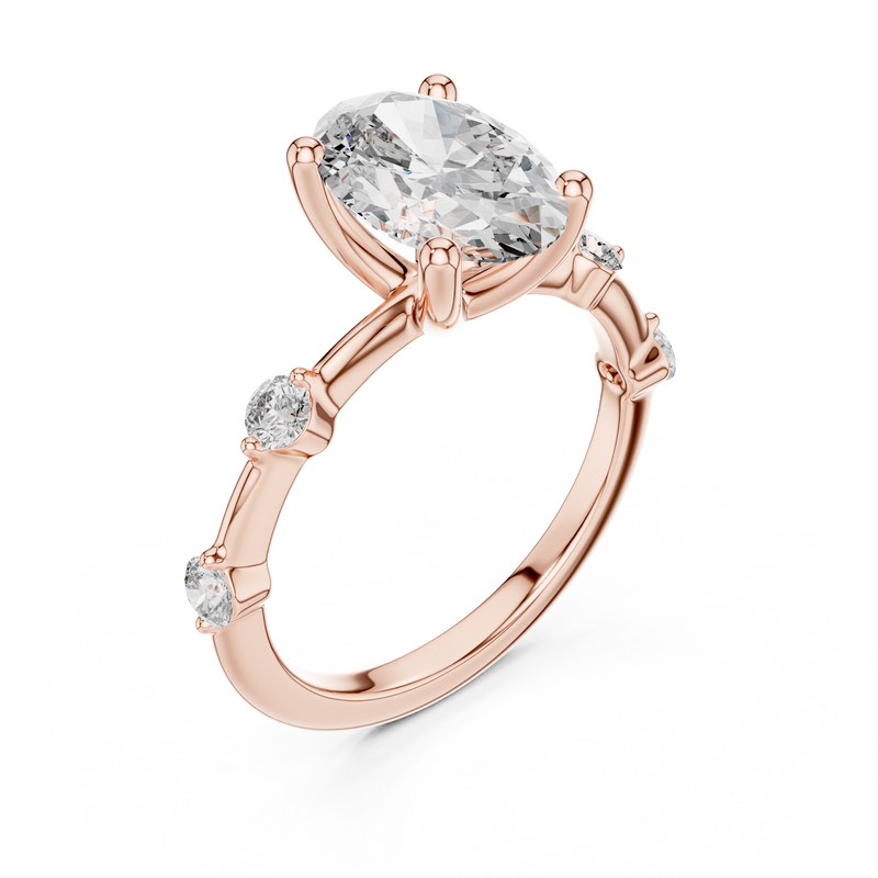 Ladies Ring DDLR-056@7 - Rose Gold - Image