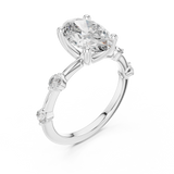 Ladies Ring DDLR-056@7 - White Gold - Image