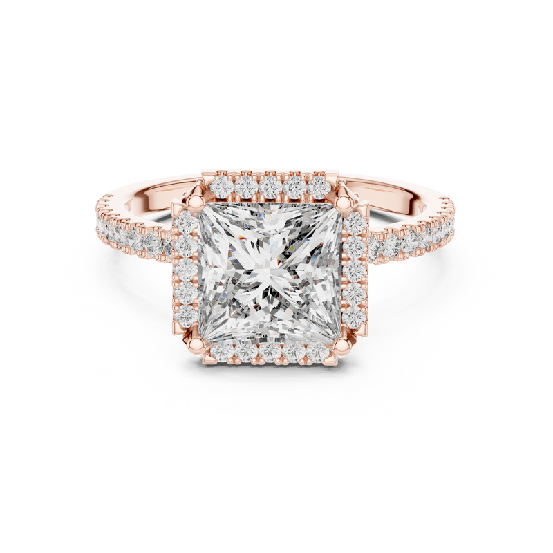 Ladies Ring DDLR-057@7 - Rose Gold - Image
