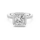 Ladies Ring DDLR-057@7 - White Gold - Image