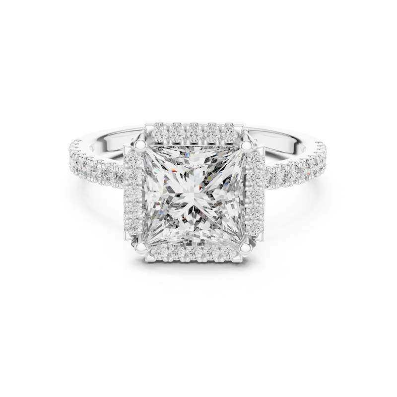 Ladies Ring DDLR-057@7 - White Gold - Image