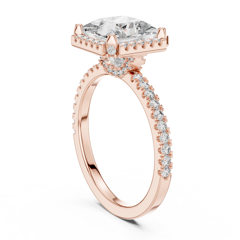 Ladies Ring DDLR-057@7 - Rose Gold - Image