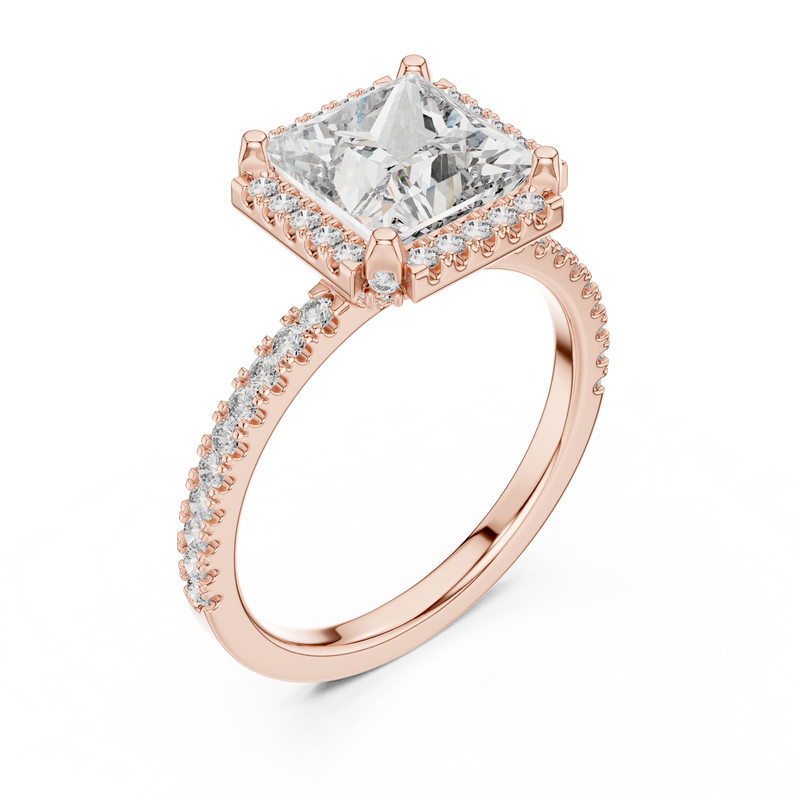 Ladies Ring DDLR-057@7 - Rose Gold - Image