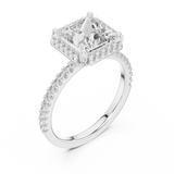 Ladies Ring DDLR-057@7 - White Gold - Image