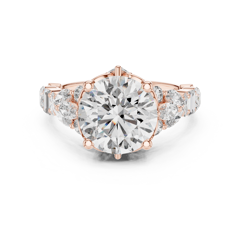 Ladies Ring DDLR-058@7 - Rose Gold - Image