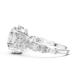 Ladies Ring DDLR-058@7 - White Gold - Image