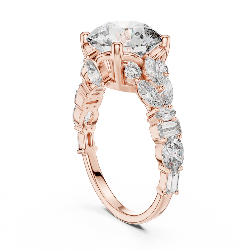 Ladies Ring DDLR-058@7 - Rose Gold - Image