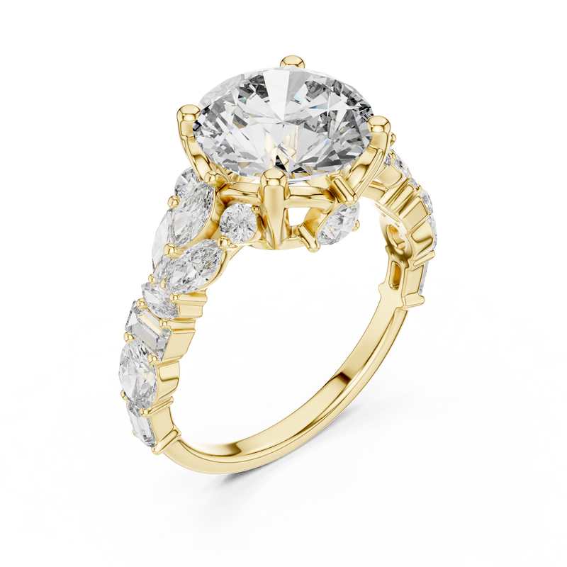 Ladies Ring DDLR-058@7 - Yellow Gold - Image