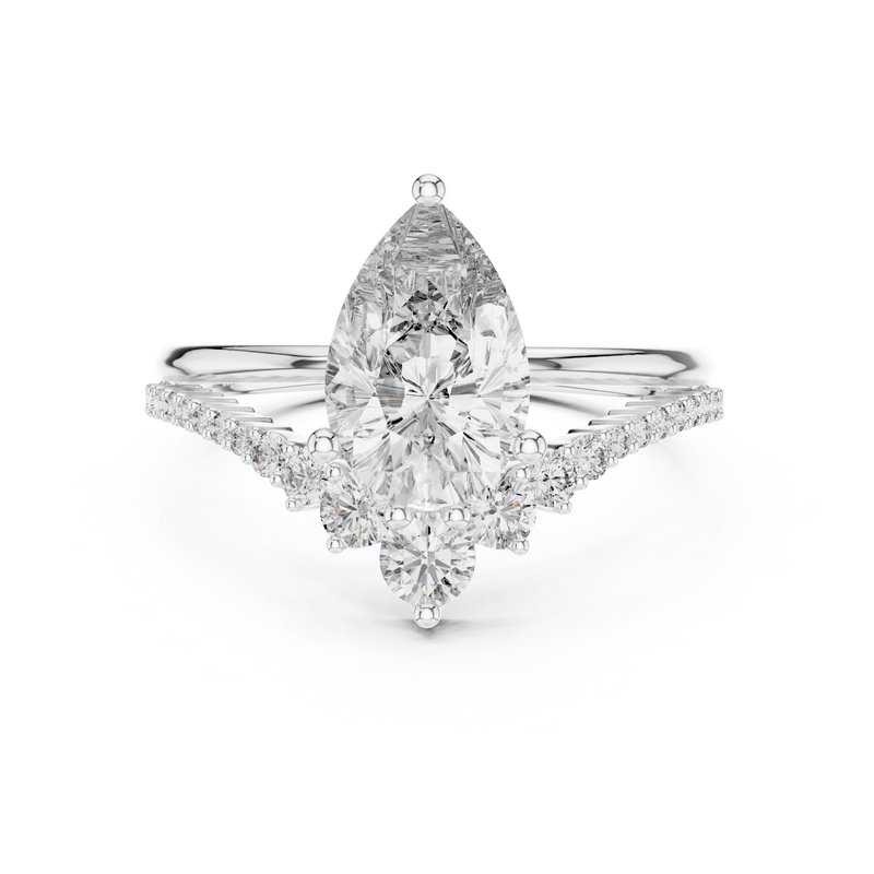 Ladies Ring DDLR-059 - White Gold - Image