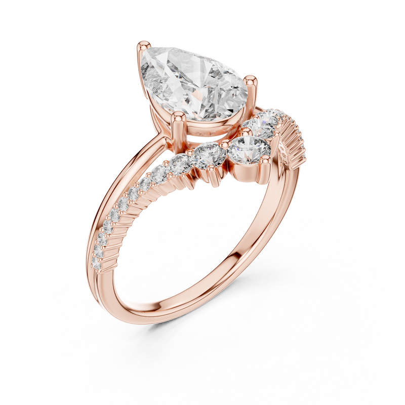 Ladies Ring DDLR-059 - Rose Gold - Image