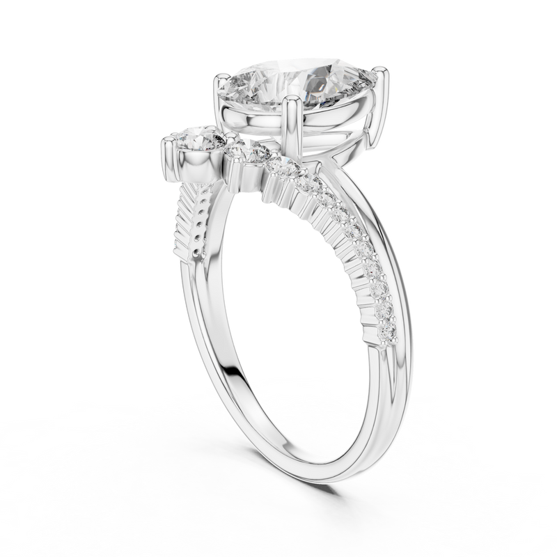 Ladies Ring DDLR-059 - White Gold - Image