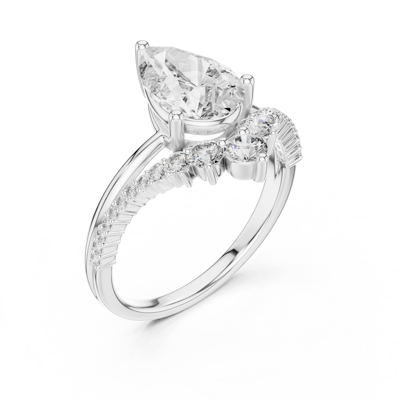 Ladies Ring DDLR-059 - White Gold - Image